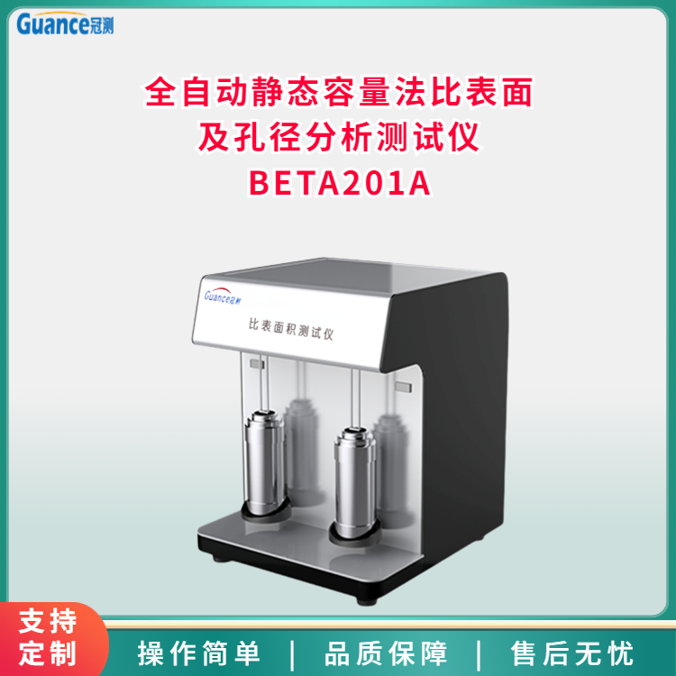 全自動(dòng)比表面積孔面積對孔徑的分布測試儀